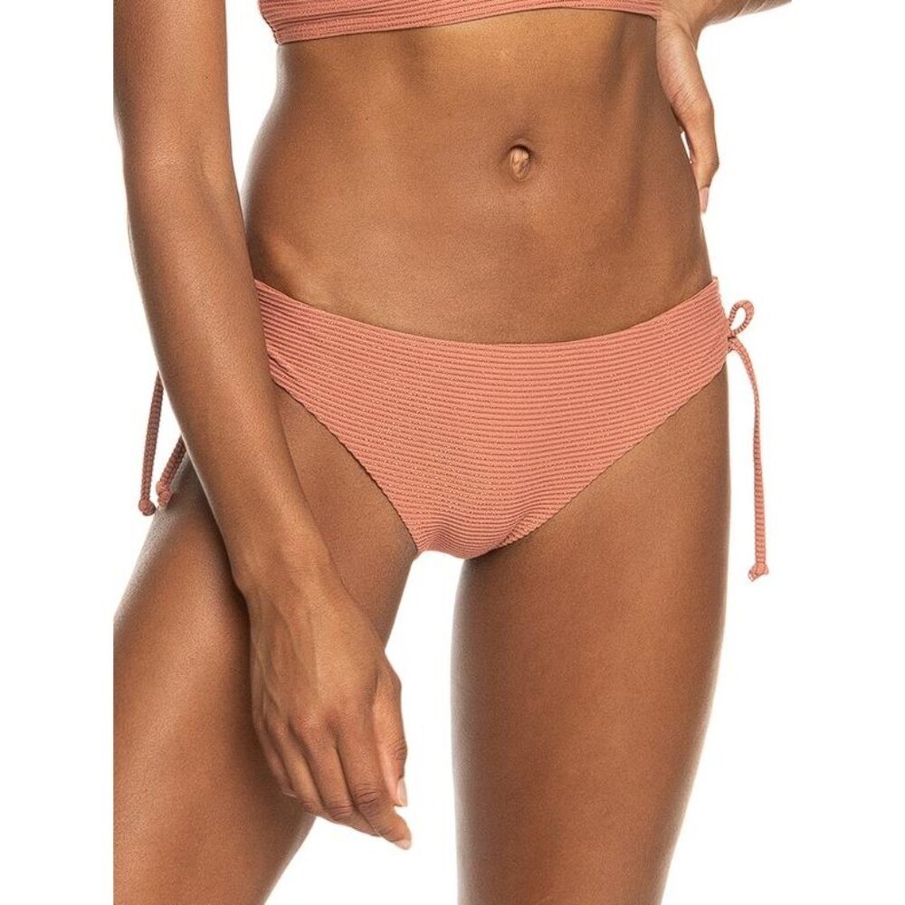 ROXY Women's Coconut Crew Hipster Bikini Bottoms In Cedar Wood - Picture 1 of 9